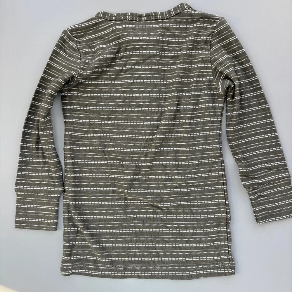 Lou Lou & Company Easton Top & Bottom Set Size 6-12M Easton Printed Gray Striped